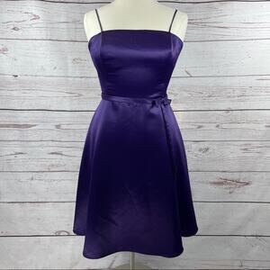 Pacific Plex purple formal bridesmaid a-line dress
